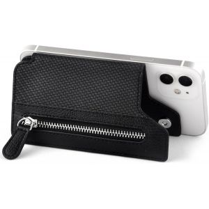 Kal-Porte Cartes Pour Téléphone,Porte-Cartes Adhésif Multifonctionnel,Porte-Cartes Support En Cuir Végan, Pochettes Pour Cartes De Téléphone Portable Pour Téléphone Portable(Noir) - Neuf