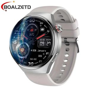 2025 Nouvelle Montre Intelligente Gps Hommes Gt4 Pro Ultra Hd Amoled &Eacute;cran Fr&eacute;quence Cardiaque Bluetooth Appel Nfc Ip68 &Eacute;tanche Fr&eacute;quence Cardiaque Smartwatch.Silver. - Neuf