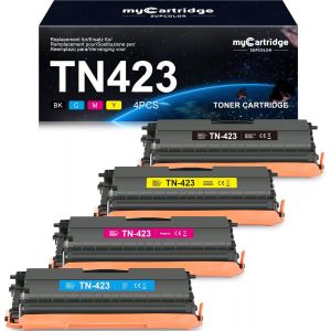NouvelHorizonstore-TN423 MFC-l8690CDW Toner Compatible pour Brother TN-423 TN423 pour Toner Brother MFC-L8690CDW MFC-L8900CDW HL-L8260CDW HL-L8360CDW DCP-L8410CDW MFC-L8690CDW Toner (4 Pack) - Neuf