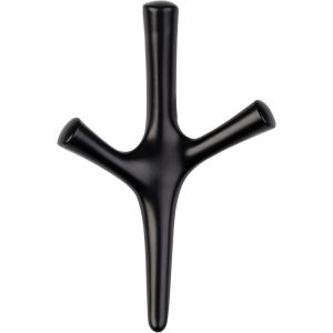 LouMaxx Crochet porte-manteau en noir mat u2013 Crochet moderne en m&eacute;tal u2013 Crochet mural pour v&ecirc;tements - Crochet mural design pour garde-robe et salle de bain - Neuf