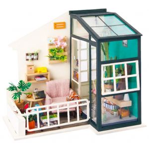 HJLIAN Maison de poupee DIY, jolie maison de poupee miniature, kit de jouets, cadeau DIY parfait - Neuf