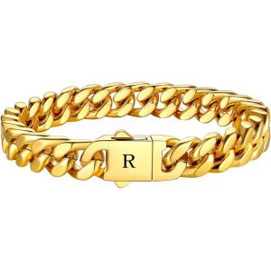 Eryi-Bracelet Pour Femme En Acier Inoxydable Avec Inscription En Allemand « Mère Fille » - Personnalisable - Argent - Bracelet Réglable - Cadeau Pour Maman Papa Grand-Père - Neuf