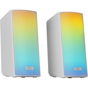 Mspulse, Haut-Parleur Bluetooth Portable 50W Rms, Ã¿Clairage Rgb, 2 Haut-Parleurs Actifs 93Mm + 2 Passifs Ultra-Bass, Mains Libres, Usb/Microsd/Aux/Fm, Poignée Et Sangle, Noir - Neuf