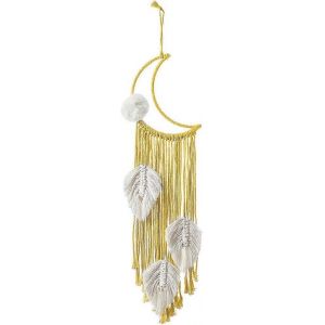 Tenture murale tapisserie ornements faits à la main Boho style cadeaux Décorations de mariage Décoration intérieure (jaune - Neuf