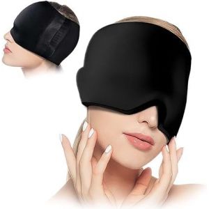 Jgd-Casquette De Soulagement Des Migraines, Masque Rafra&icirc;chissant Pour Le Visage, Masque De Migraine, Masque De Th&eacute;rapie Par Le Froid, Compresse Chaude Et Froide Pour Les Migraines - Neuf