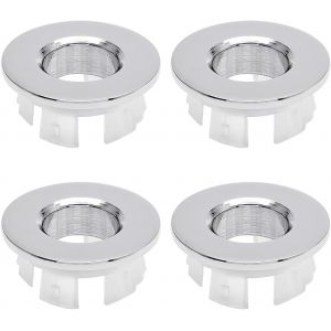 Jgd-4 Pi&egrave;ce Couvercles De Trop-Plein De Lavabo, D&eacute;bordement D'&eacute;vier Anneau, Anneau De D&eacute;bordement D'&eacute;vier Couvercle De Trop-Plein, Anneaux De D&eacute;bordement D'&eacute;vier, Pour Bain, Cuisine, &Eacute;vier - Neuf