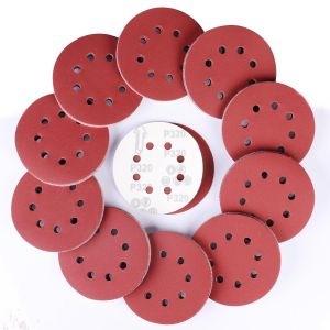 100 Pièces Rond Disques Abrasifs À Grain 320,125 Mm Disque De Ponçage À 8 Trous De Différentes Tailles Papier Poncer Pour Ponceuse Excentrique - Neuf