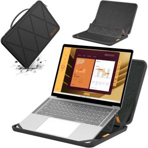 Ms82 Housse De Protection En Eva Rigide Avec Support Compatible Pour 15,6 Pouce Dell Inspiron 15 3000/3520/3530/3535,Latitude 5550/5540/5530/5531,Precision 3591/3590/3581/3580,Vost[ZHB2048] - Neuf