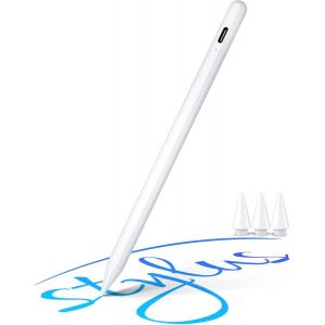 Stylet Pour Ipad Apple Pencil Usb C, Stylet Pour Ipad 10E, 9, 8, 7, 6E G&eacute;n&eacute;ration, Pro 12"", 12,9"", 11"", Mini 6/5, Air 13"", 11"", 6/5/4/3, Contr&ocirc;le Pr&eacute;cis, Magn&eacute;tique - Neuf