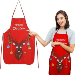 No&euml;l Rouge Tablier de Cuisine, Tablier de No&euml;l, Vacances Tablier, des Rennes, un Tablier, un D&eacute;cor de No&euml;l Tablier de Cuisine pour les Femmes, les Hommes, le Chef, du Parti, du BARBECUE, la Cuisson, - Neuf