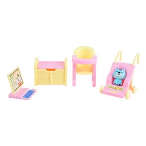 Maison de poupee de dessin anime haute simulation, kit de modele, jouet educatif pour enfants (chambre de bebe) - Neuf