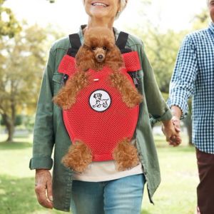 Hjlian Sac De Transport Portable Pour Chien, Sac A Dos Avant Mains Libres, Pochette Pour Jambes, Sac De Voyage Sortant (M) - Neuf