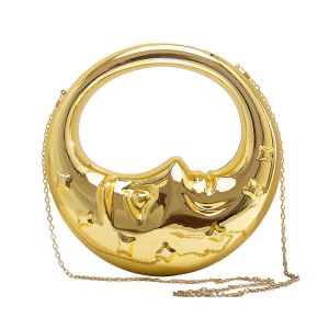 Lune Métallique Acrylique Embrayage Des Femmes Chic De Soirée À Paillettes Sac À Poignée Supérieure Sac Hobo Pour Le Bal Cocktail - Neuf