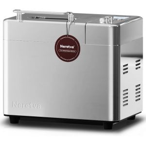 Ulteronixshop-Machine a Pain, 17 Programmes & 2.2 LB Machine &agrave; Pain Plat En C&eacute;ramique Anti-adh&eacute;sif & Double Chauffage Acier Inoxydable Distributeur de Noix en Fen&ecirc;tre Visible &iquest; Sans Gluten/Pain Au Levain - Neuf