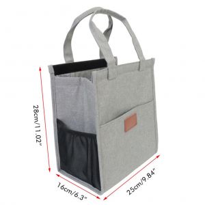Sac a dejeuner isotherme, sac fourre-tout isotherme, double de papier d'aluminium epais non tisse, sac a dejeuner, sac d'epicerie pour le travail, les voyages, les pique-niques - Neuf