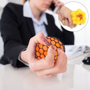 Balle a presser en maille pour raisin, jouet anti-stress et anti-anxiete pour enfants - Neuf