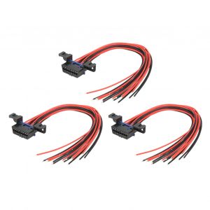 Cable d'extension OBD2 J1962 de 30 cm avec connecteur femelle 16 broches pour outil de diagnostic automatique - Neuf