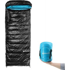 Letnerny-Ultralight Camping Sac De Couchage 800fp Duvet De Canard Blanc Sac De Couchage Ultra-Compact 200 * 86cm Printemps Été Extérieur Automne Portable Imperméable Pour Randonnée, Tente De Randonné - Neuf