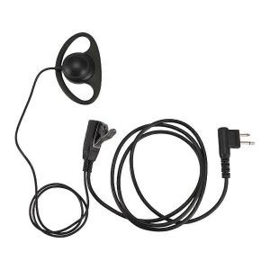 2 broches avancées en forme de D clip-ear ptt casque écouteur micro 2 voies radios GP88S GP300 GP68 GP2000 GP88 G - Neuf