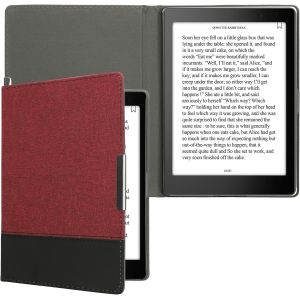 &Eacute;tui Liseuse Compatible Avec Kobo Aura One-Housse Avec Rabat Magn&eacute;tique En Tissu Canevas Pour Liseuse.[K34] - Neuf