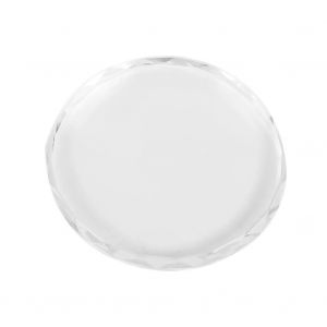 Verre transparent Nail Art Palette Peinture Dessin Couleur Pigment Plat Manucure (Verre rond) - Neuf