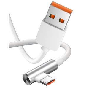 Eryi-Câble Usb C Xiaomi 120w Coudé 2m Pour Xiaomi 14 Ultra 14t Pro 13t Pro Câble Usb C Vers Usb A Charge Rapide 6a 90 Degrés Pour Mi 12t 13 Pro 13 Redmi Note 14 Pro 12 11s 13 Pro Poco X7 Pro X6 Pro - Neuf