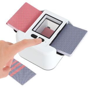 M&eacute;langeur Automatique De Cartes Pour 1 &Agrave; 2 Jeux-Batterie Rechargeable De 2000 Mah-M&eacute;langeur &Eacute;lectrique &Agrave; Faible Bruit Pour Poker,Uno,Blackjack,Phase 10 Et Plus-One-Touch Shuffle, - Neuf