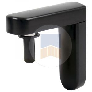 Portac Gond Equ'inox Vertical &agrave; Visser Avec Cache En Composite Finition: Noir Ral 9005 - Neuf