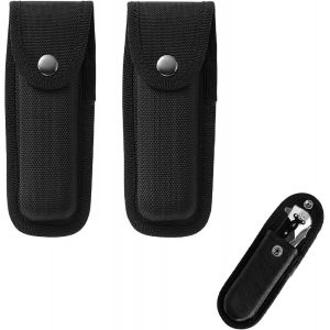 Étui À Couteau De Poche,Gaine De Couteau Étui,Étui À Couteau En Nylon,Etui Cuir Pour Lame Pliante Couteau,Pochette Pour Couteaux De Poche,Ceinture En Etui Couteau Pour Camping Randonnée,2 Pièces - Neuf