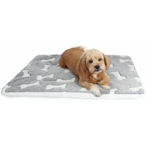 Lit Pour Petit Chien Facile D'entretien,Doux Et Chaud,Tapis Pour Animal De Compagnie Lavable En Machine,Matelas Os 45x65 Cm - Neuf