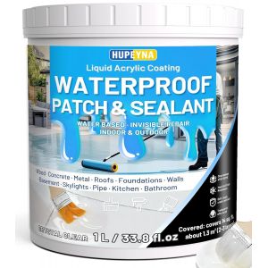 MEVRONISSHOP-Liquide &Eacute;tanch&eacute;it&eacute; Transparent 1KG, Membrane d'&Eacute;tanch&eacute;it&eacute; Waterstop Imperm&eacute;able Transparente, Rev&ecirc;tement Imperm&eacute;able Transparent Anti-Fuites Int&eacute;rieure et Ext&eacute;rieure Colle Imperm&eacute;abilisa - Neuf