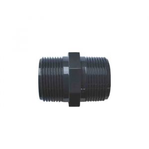 Double Mamelon PVC-U 1 1/4 Pouce, AG x AG - Neuf