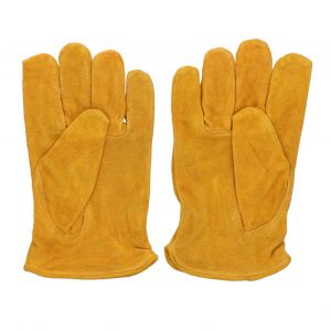 Gants courts en cuir de vache pour soudeur, protection de securite pour chantier - Neuf