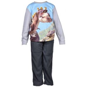 Pyjama Gar&ccedil;on Licence : Mickey, Looney Tunes, Age De Glace, Minions, Peppa Pig En Coton Ultra Confort Les Minions Dph2105 Gris - Neuf