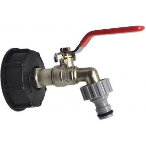 Adaptateur de réservoir de robinet Ibc Robinet de réservoir fourre-tout en laiton Adaptateur de vidange de qualité alimentaire 1/2 - Neuf
