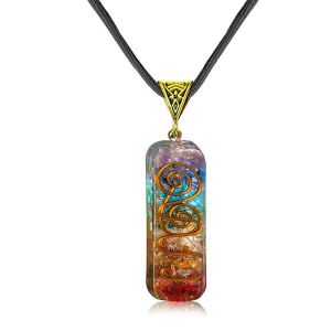 Collier 7 Chakras Avec Cristaux Arc-En-Ciel, Générateur D'énergie Orgone Pour Équilibrer Les 7 Chakras, Bijoux Spirituels De Méditation Et De Yoga - Neuf