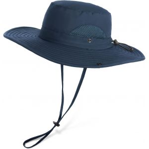 Chapeau Homme Soleil Été Chapeaux De Randonnée Femme Anti Uv Parasol Aventurier Safari Chapeau De Brousse Militaire Paille Cowboy Boonie Hat Peche.[Z1246] - Neuf