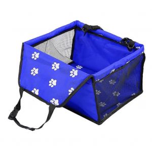 Voiture Pliable Chien Housse Tissu Oxford Transporteur Pour Animaux Panier En Filet Bleu - Neuf