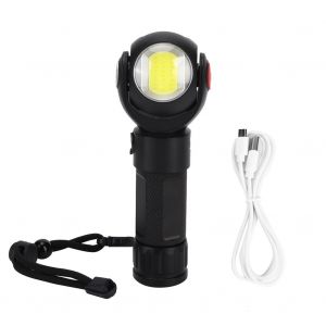 HJLIAN Lampe torche LED portable haute luminosite, rotation a 360¡ã, double face, COB, avec aimant - Neuf