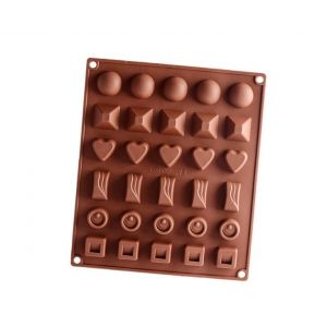 Moule &Agrave; Chocolat En Silicone 30 Cavit&eacute;s Pour Bonbons Et Gla&ccedil;ons - Neuf