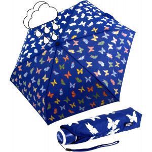 Mini Parapluie Safety Reflex Extra L&eacute;ger Pour Enfant, Violet, 95 Cm, Parapluie De Poche Avec Ouverture Manuelle - Neuf