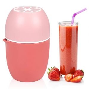 Presse Agrumes Manuel Double Usage Pour Citrons, Citrons Verts, Oranges, Pamplemousses, Raisins Et Myrtilles - Rose, 15x10x10 Cm, 0.26 Kg - Neuf