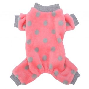 Hjlian Pyjama Pour Animaux De Compagnie A 4 Pattes, Elegant, Mignon, Respirant, Leger, Extensible, En Peluche, Vetements Pour Chiens De Petite Et Moyenne Taille, Chats, Rose - Neuf