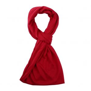 Echarpe Thermique Unisexe Pour Homme Et Femme, Couleur Unie, Avec Poche Zippee (Bordeaux) - Neuf