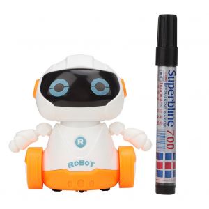 Jouet Robot Inductif Intelligent Et Mignon Pour Enfants, Mini Robot Electrique A Induction, Dessin De Lignes, Cadeau Ideal - Neuf