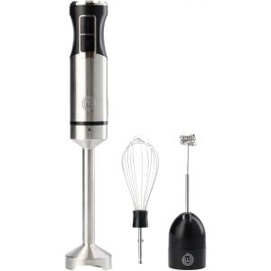 Mixeur Plongeant, Blender Soupe, Presse Puree Electrique 3 En 1 Avec Fouet Et Emulsionneur A Lait, 2 Vitesses, Lames En Acier Inoxydable, Lavable Au Lave-Vaisselle, 400W - Neuf