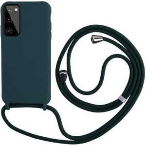 JGD-Collier pour Samsung Galaxy S20 FE Coque Silicone Liquide Bumper Housse Galaxy S20 FE Lani&egrave;re avec Cordon R&eacute;glable Longueur Cha&icirc;ne Lanyard Case Housse &Eacute;tui pour Samsung Galaxy S20 FE, Verde - Neuf