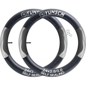 Subzonal-2pcs 64/76-507 Anti-Crevaison 24 Pouces Chambres &Agrave; Air 24x2.50/3.0 Av32mm Valve Compatible 24 Pouces Pr&eacute;vention Et R&eacute;paration Chambre &Agrave; Air V&eacute;lo De Route, Vtt, V&eacute;lo &Eacute;lectrique - Neuf