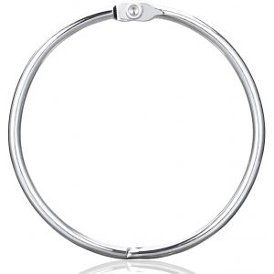 Pack de 12 Rideau de Douche Anneaux, Chrome Décoratif Crochets, Antirouille Rideau de Douche, Crochets pour Rideau de Douche Incurvé, en Métal Argenté Anneaux de Douche pour la salle de Bains - Neuf