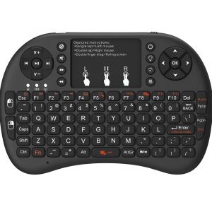 2.4 GHz Mini Clavier sans Fil avec pavé tactile de la Souris, rétro-éclairage LED, batterie Rechargeable Li-Ion (rétro-éclairé) - Neuf